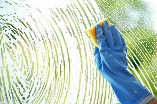 Professional carpet cleaner in Richmond servicing a living room carpet