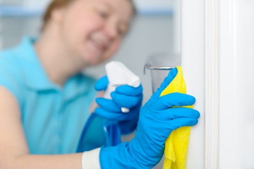 Residential window cleaning service in Richmond on upper-story glass