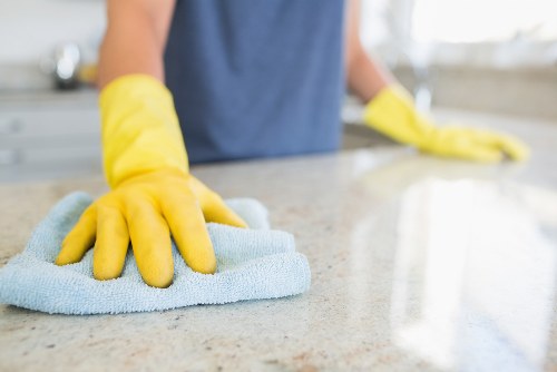 Close-up of carpet cleaning process with extraction equipment in use